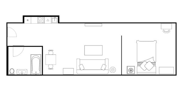 Sơ đồ mặt bằng Luxury (tầng 2)
